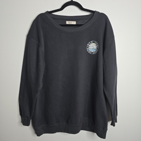 Ron Jon Black Crew Neck Sweater - Picture 1 of 6